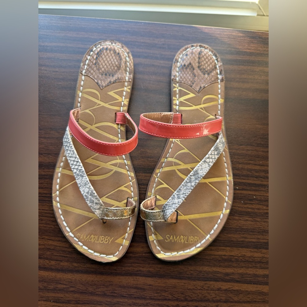 Sam and Libby leather strappy sandals